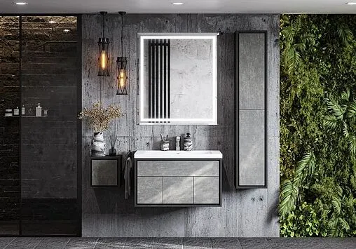 Тумба под умывальник подвесная Aquaton Уэльс 80 графит 1A267901WA6A0