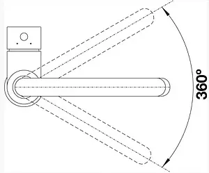 Смеситель для кухни Blanco Mida Silgranit чёрный матовый 526777 Смеситель для кухни Blanco Mida Silgranit чёрный матовый 526777, 4