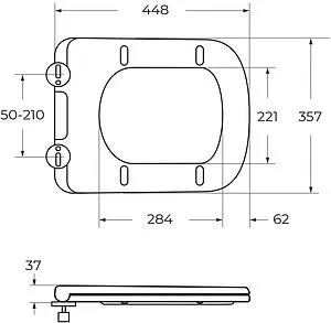 Чаша унитаза BelBagno Ardente R белый BB02093CPR/SC, 3