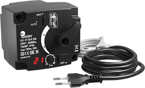 Привод для смесительных клапанов 230 В Wester WK S11 CT B-K WK-002