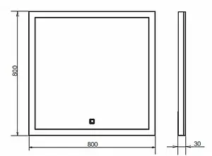 Зеркало с подсветкой Comforty Гиацинт 80 00-00001281CF Зеркало с подсветкой Comforty Гиацинт 80 00-00001281CF, 2