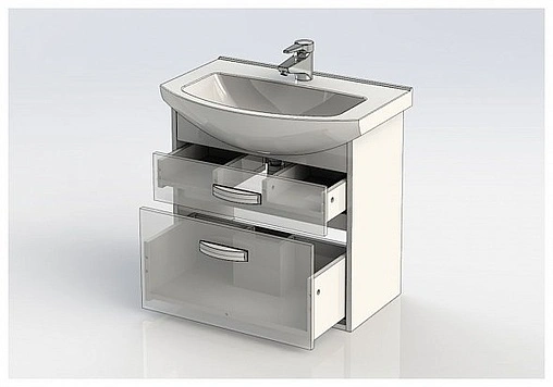 Тумба-умывальник Aquanet Грейс 65 белый/дуб кантербери 00198378+00182642 Тумба-умывальник Aquanet Грейс 65 белый/дуб кантербери 00198378+00182642