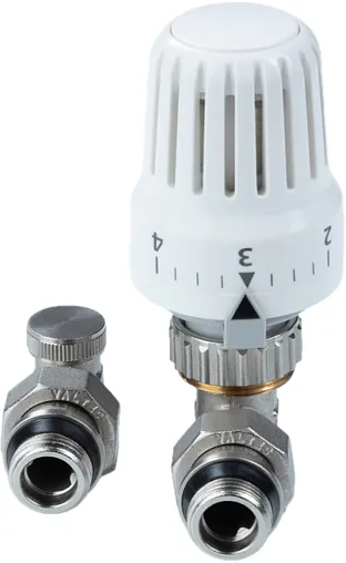 Комплект вентилей терморегулирующих угловых ½&quot; в/н Valtec VT.045.N.04