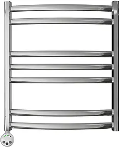 Полотенцесушитель электрический лесенка Lemark Atlantiss П7 600х500 полированная сталь LM32607RE, 1