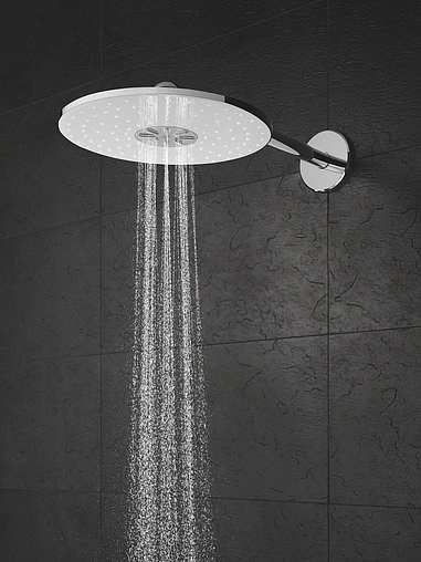 Лейка верхнего душа с настенным креплением Grohe Rainshower 310 SmartActive белый/хром 26475LS0