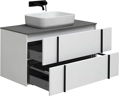 Тумба под умывальник подвесная Allen Brau Reality 100 белый 1.32007.WM