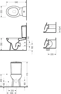 Унитаз-компакт Serel Nita белый NT02, 2