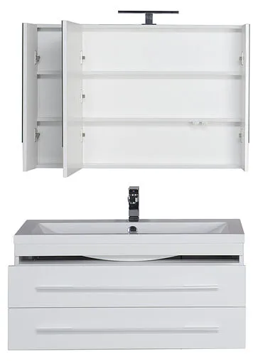 Шкаф-зеркало Aquanet Нота 100 белый 00165372