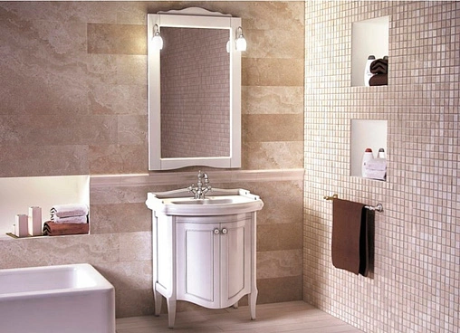 Зеркало Cezares Lorenzo 65 Bianco Patinato LOR70/03.03