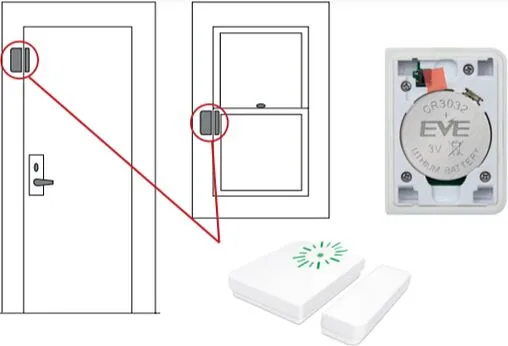 Датчик открытия дверей и окон Salus SMART HOME белый OS600