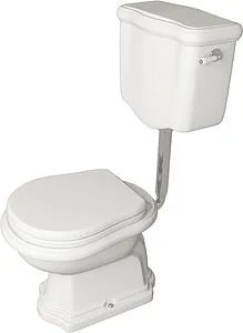 Унитаз со средним бачком Kerasan Retro белый 101001+107201+ Унитаз со средним бачком Kerasan Retro белый 101001+107201+, 3