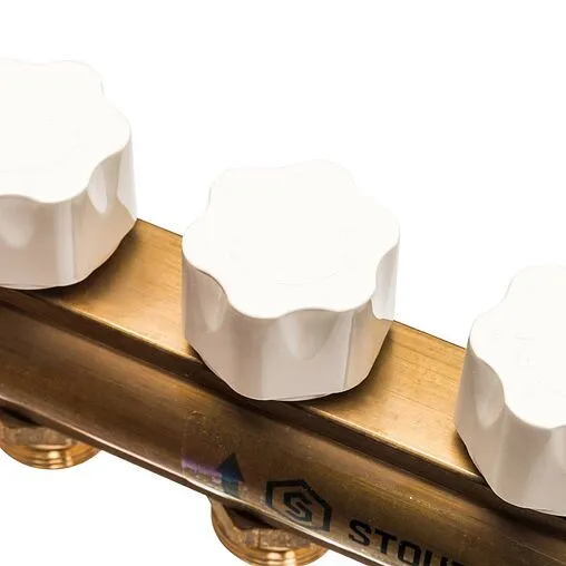 Группа коллекторная без расходомеров 10 отводов 1"в/в x ¾"ек Stout SMB 0468 000010