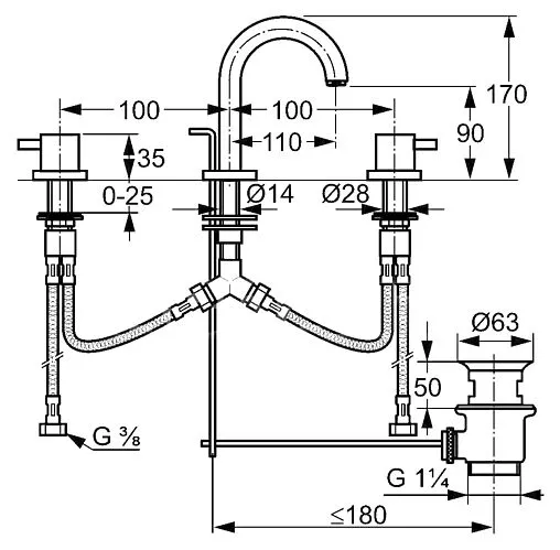 Смеситель для раковины Kludi Bozz хром 383910576 Смеситель для раковины Kludi Bozz хром 383910576