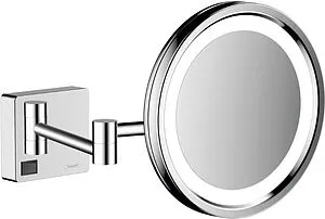 Косметическое зеркало Hansgrohe AddStoris хром 41790000 Косметическое зеркало Hansgrohe AddStoris хром 41790000, 1