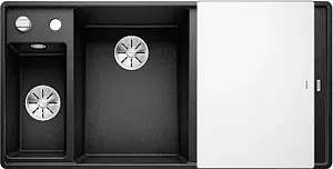 Мойка кухонная Blanco Axia III 6 S-F 100 L (доска стекло) черный 525852 Мойка кухонная Blanco Axia III 6 S-F 100 L (доска стекло) черный 525852, 1