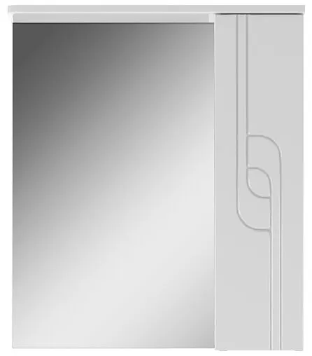 Шкаф-зеркало Айсберг Лилия 60 R белый DA2009HZ