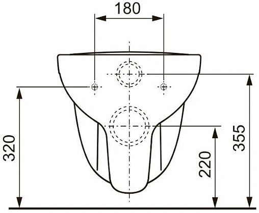 Унитаз подвесной TECE V04 белый 9700004