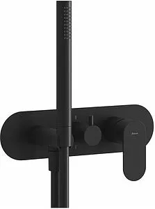 Смеситель для душа скрытого монтажа Ravak Eleganta чёрный матовый X070300 Смеситель для душа скрытого монтажа Ravak Eleganta чёрный матовый X070300, 1