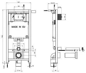 Комплект 5 в 1 Jacob Delafon Patio E21734RU-00 с кнопкой E4316-CP хром глянцевый Комплект 5 в 1 Jacob Delafon Patio E21734RU-00 с кнопкой E4316-CP хром глянцевый, 2
