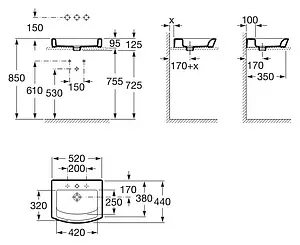 Раковина Roca Hall 52 белый 327882000, 3