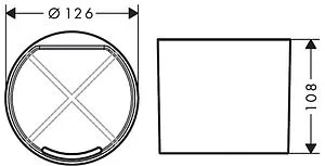 Стакан для зубных щеток Hansgrohe WallStoris белый матовый 27921700, 2