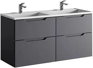 Тумба под умывальник подвесная Raval Wector 120 антрацит Wct.01.120/P/A/MD, 1