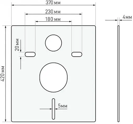 Инсталляция для подвесного унитаза Set 4 в 1 BERGES Atom 410 040342 кнопки/хром глянцевый, рамка/черный матовый