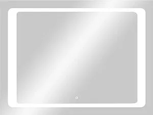 Зеркало с подсветкой Continent Quattro Led 80x60 белый ЗЛП572 Зеркало с подсветкой Continent Quattro Led 80x60 белый ЗЛП572, 1