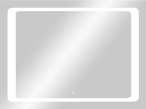 Зеркало с подсветкой Continent Quattro Led 80x60 белый ЗЛП572