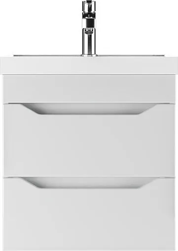 Тумба под умывальник подвесная Айсберг Bazis 50 белый DA5919T