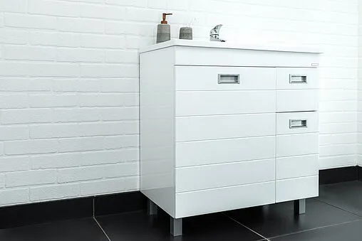 Тумба под умывальник напольный Домино Elen 80 белый DC5004T