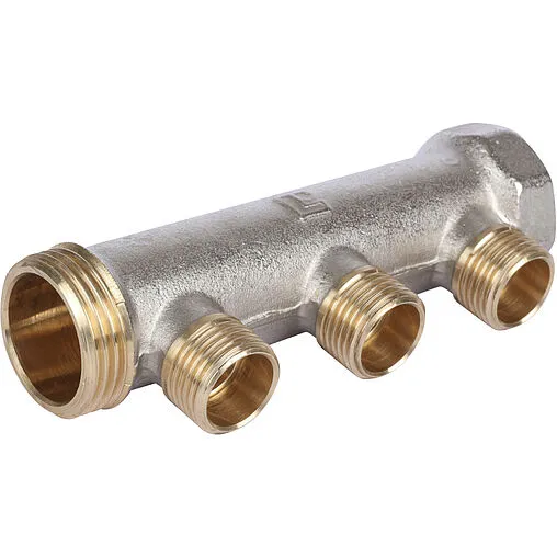 Коллектор распределительный проходной 3 отвода 1&quot;в/н x ½&quot;к Luxor CP 423 68533401