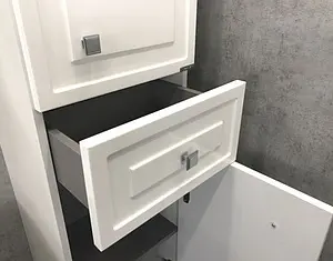 Шкаф-пенал подвесной Comforty Феррара 40 белый 00004148010CF Шкаф-пенал подвесной Comforty Феррара 40 белый 00004148010CF, 4