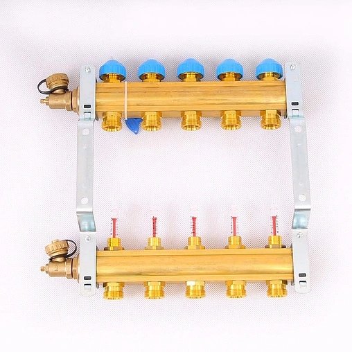 Группа коллекторная с расходомерами 5 отводов 1&quot;в/в x ¾&quot;ек Watts HKV/T 10004199