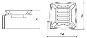 Мыльница IDDIS Slide чёрный матовый SLIBSG0i42 Мыльница IDDIS Slide чёрный матовый SLIBSG0i42, 2