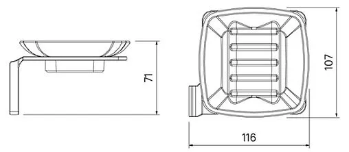 Мыльница IDDIS Slide чёрный матовый SLIBSG0i42