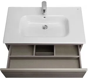 Тумба-умывальник Roca The Gap 80 городской дуб A857406402+32799C000 Тумба-умывальник Roca The Gap 80 городской дуб A857406402+32799C000, 3