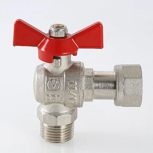 Кран шаровый с накидной гайкой угловой 1&quot;н x 1&quot;нг Valtec Base VT.267.N.0606