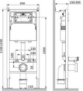 Инсталляция для подвесного унитаза Am.Pm PrimeFit I012709 Инсталляция для подвесного унитаза Am.Pm PrimeFit I012709, 2
