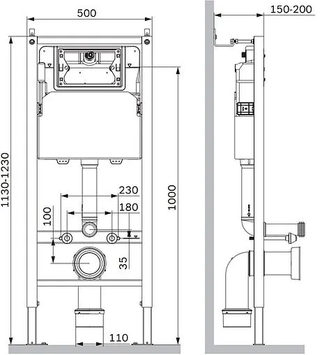 Инсталляция для подвесного унитаза Am.Pm PrimeFit I012709 Инсталляция для подвесного унитаза Am.Pm PrimeFit I012709
