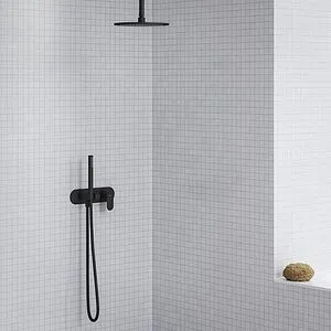 Смеситель для душа скрытого монтажа Ravak Eleganta чёрный матовый X070300 Смеситель для душа скрытого монтажа Ravak Eleganta чёрный матовый X070300, 3