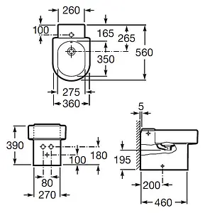 Биде напольное Roca Happening белый 357564000, 2