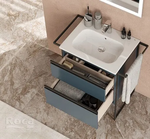 Тумба под умывальник подвесная Roca Domi 60 синий ZRU9307867