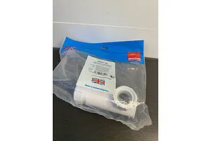 Горизонтальный самозакрывающийся сливной клапан Mc Alpine белый WHB1-40, 4