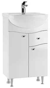 Тумба под умывальник напольная Айсберг Волна 50 белый DA1013T Тумба под умывальник напольная Айсберг Волна 50 белый DA1013T, 1