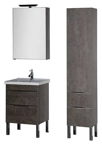 Шкаф-зеркало Aquanet Эвора 60 R дуб антик 00182996 Шкаф-зеркало Aquanet Эвора 60 R дуб антик 00182996