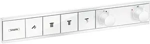 Термостат для 4 потребителей Hansgrohe RainSelect белый матовый 15382700, 1