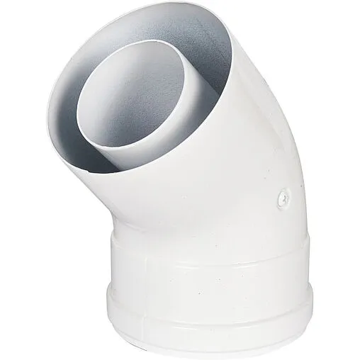 Колено для дымохода Ø 60/100мм ∠ 45° (Al) Rommer RCA-6010-000045