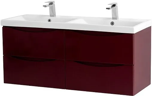 Тумба-умывальник подвесная BelBagno MARINO-CER 120 Bordo Lucido MARINO-CER-1200-4C-SO-2-BRDL-P+BB-0325-120-2-LVB