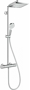 Душевая система с термостатом для душа Hansgrohe Crometta E 240 1jet EcoSmart хром 27281000 Душевая система с термостатом для душа Hansgrohe Crometta E 240 1jet EcoSmart хром 27281000, 1